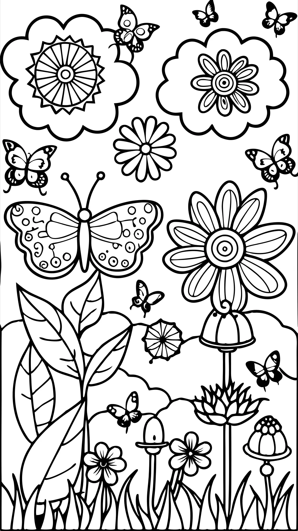 springtime coloring pages for adults